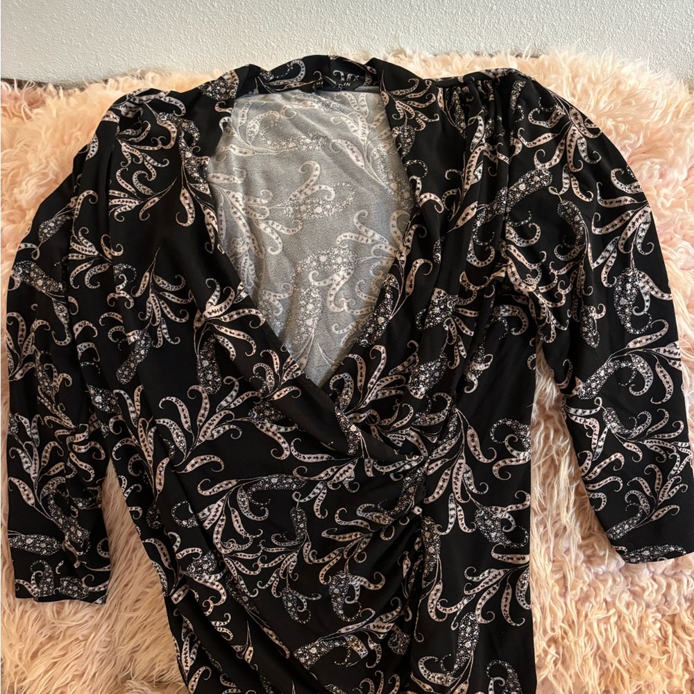 41 Hawthorne faux wrap top